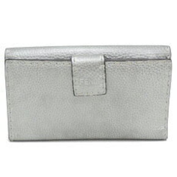 Fendi Long Leather Peekaboo Selleria Wallet Continental - Picture 1 of 9